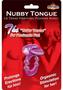 Nubbie Tongue Vibrating Silicone Cock Ring Waterproof - Purple