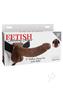 Fetish Fantasy Series Hollow Strap-on Dildo With Balls And Stretchy Harness 9in - Chocolate
