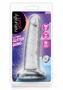 Naturally Yours Glitter Dildo 5.5in - Clear