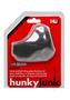 Hunkyjunk Clutch Silicone Cock And Ball Sling - Black